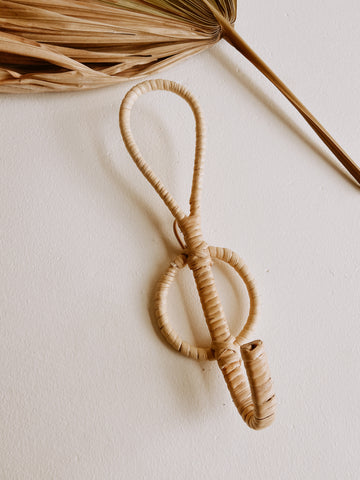 Imperfect Banyak Wall Hooks handmade by Village Thrive using natural materials.