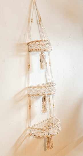 Macrame Hanging Wall Basket