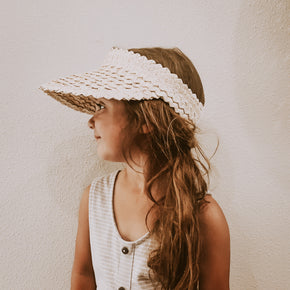 Rattan Sun Visors for Kids