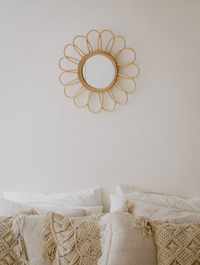 Bloom Rattan Mirror