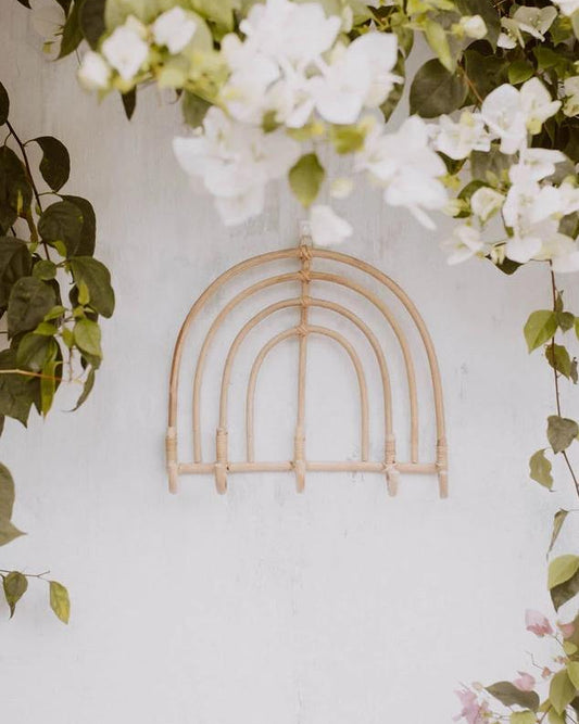 Imperfect Rainbow Rattan Wall Hook