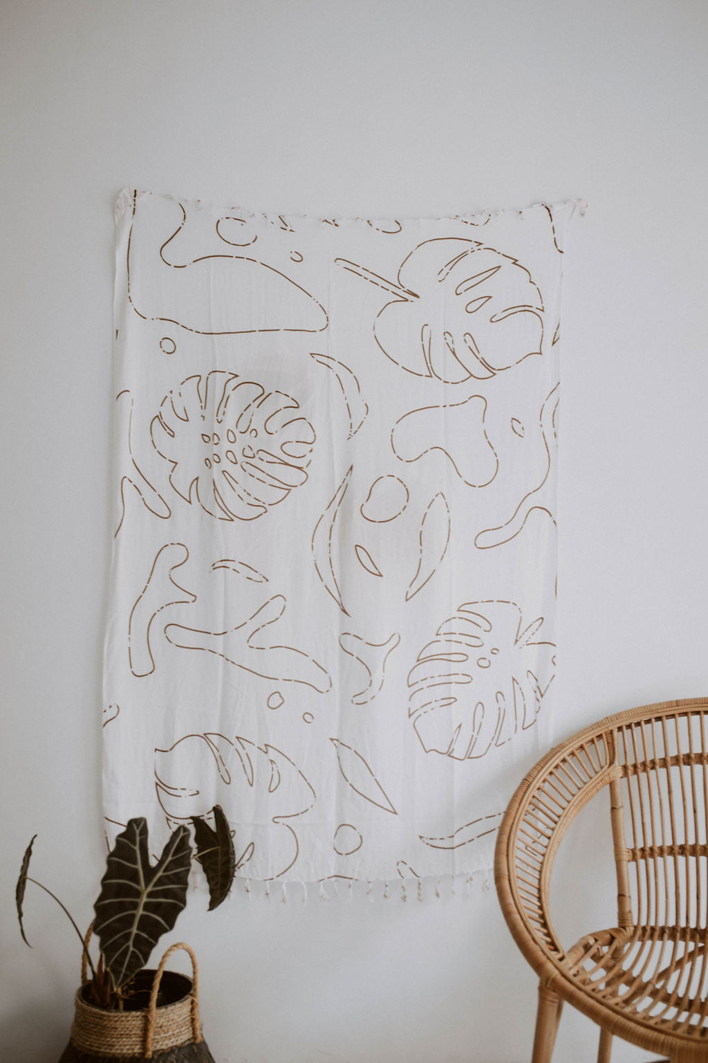 Imperfect Monstera Tapestry