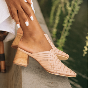 Palma Leather Heeled Mule