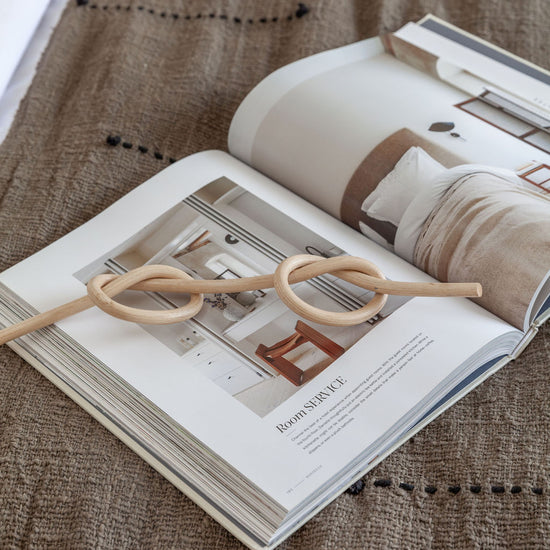 Rattan Decorative Knot handmade by Village Thrive using natural materials.