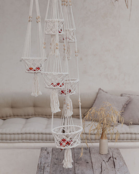 Macrame Cotton Plant Hangers