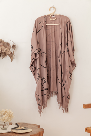 Imperfect Faces Kimono