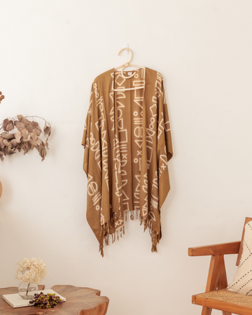 Shapes Kimono handmade by Village Thrive using natural materials.