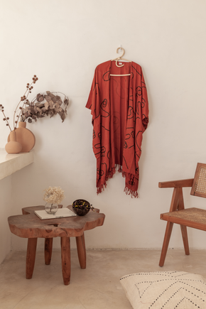 Imperfect Faces Kimono
