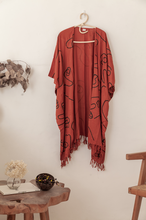 Imperfect Faces Kimono