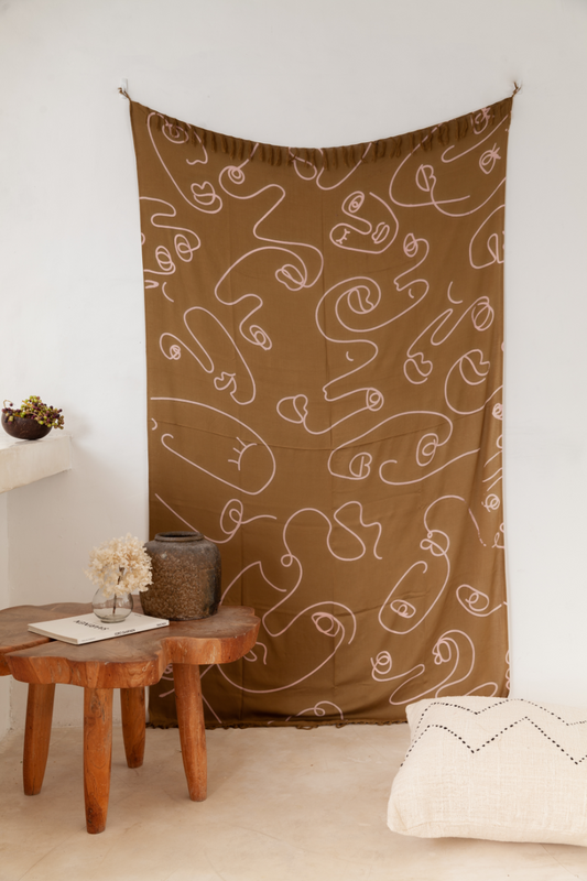 Imperfect Faces Tapestry