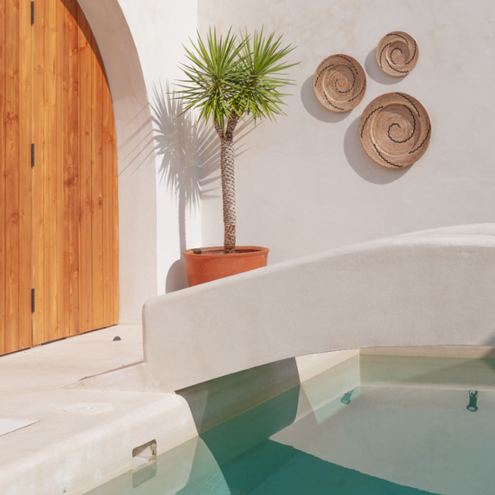Rama Natural Wall Baskets handmade by Village Thrive using natural materials.