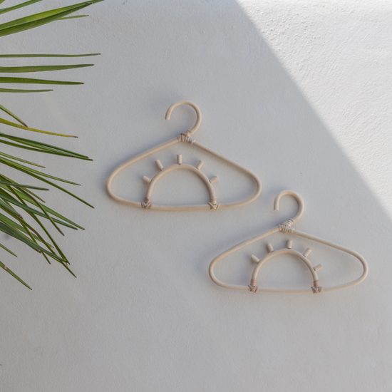 Sunrise Rattan Hanger handmade by Village Thrive using natural materials.