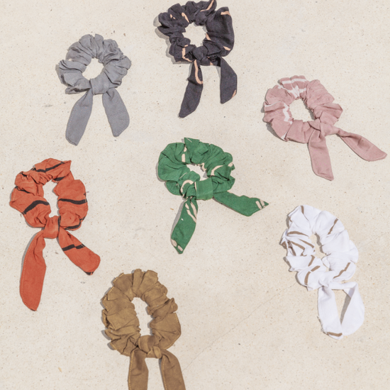 Kepala Hair Scrunchie handmade by Village Thrive using natural materials.