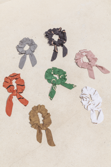 Kepala Hair Scrunchie handmade by Village Thrive using natural materials.