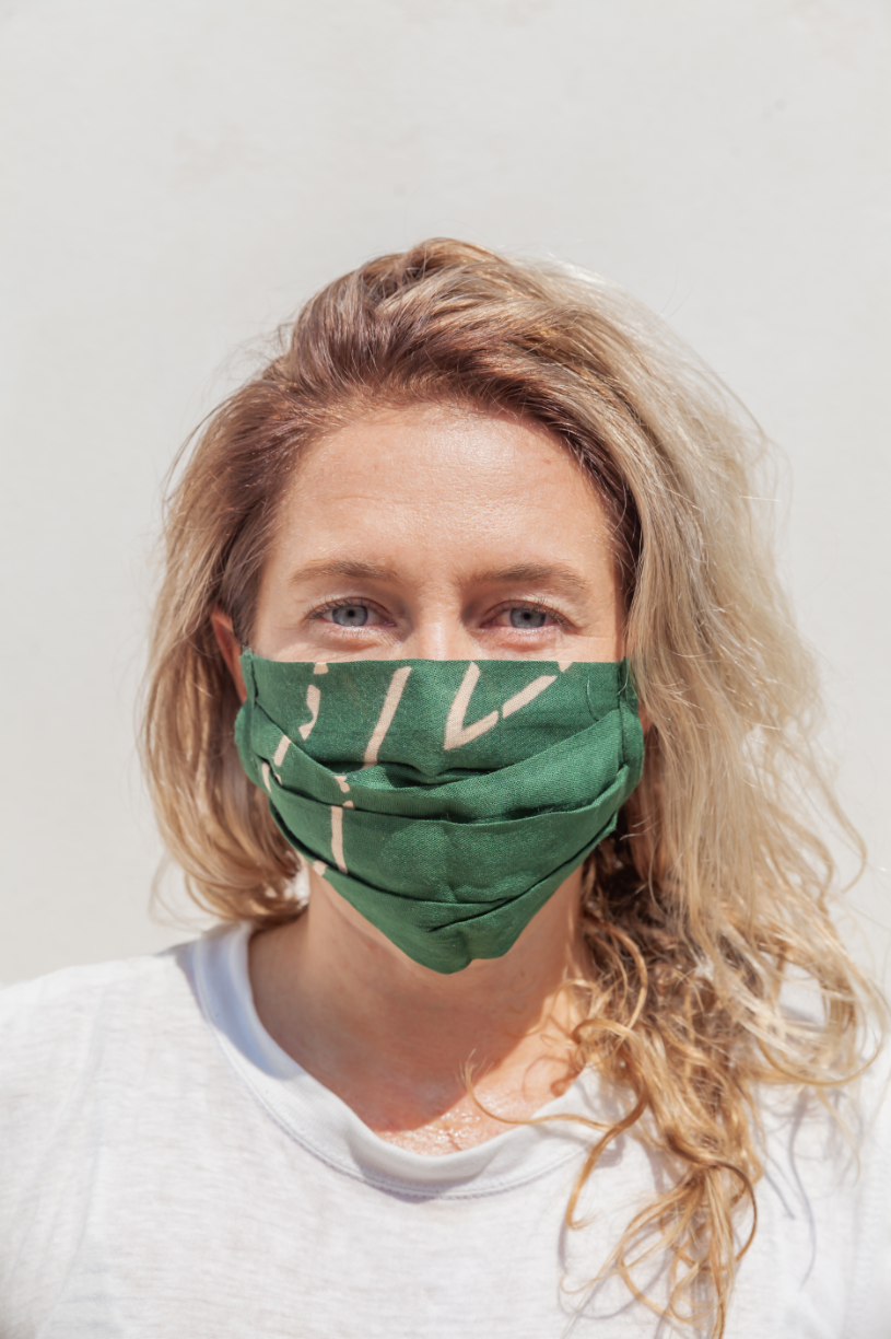 Topanga Face Masks handmade by Village Thrive using natural materials.