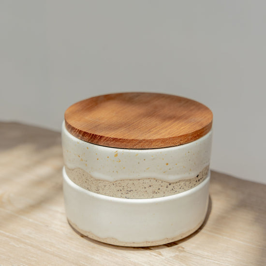 Wabi Ceramic Stackable Ramekins handmade by Village Thrive using natural materials.