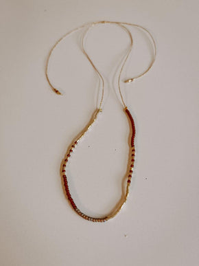 Golden Beaded Necklace