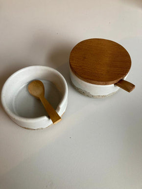 Wabi Ceramic Salt & Pepper Holder