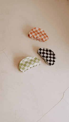 Checkered Hair Clip