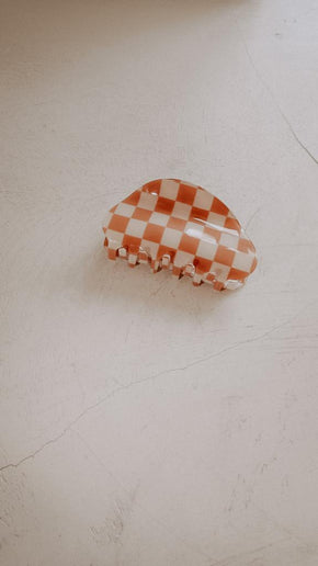 Checkered Hair Clip