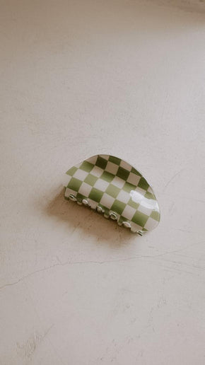 Checkered Hair Clip