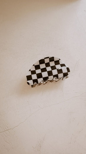 Checkered Hair Clip