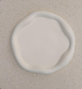 Stucco Cloud Round Tray